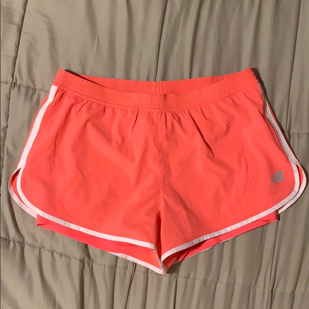 New Balance hot pink athletic shorts